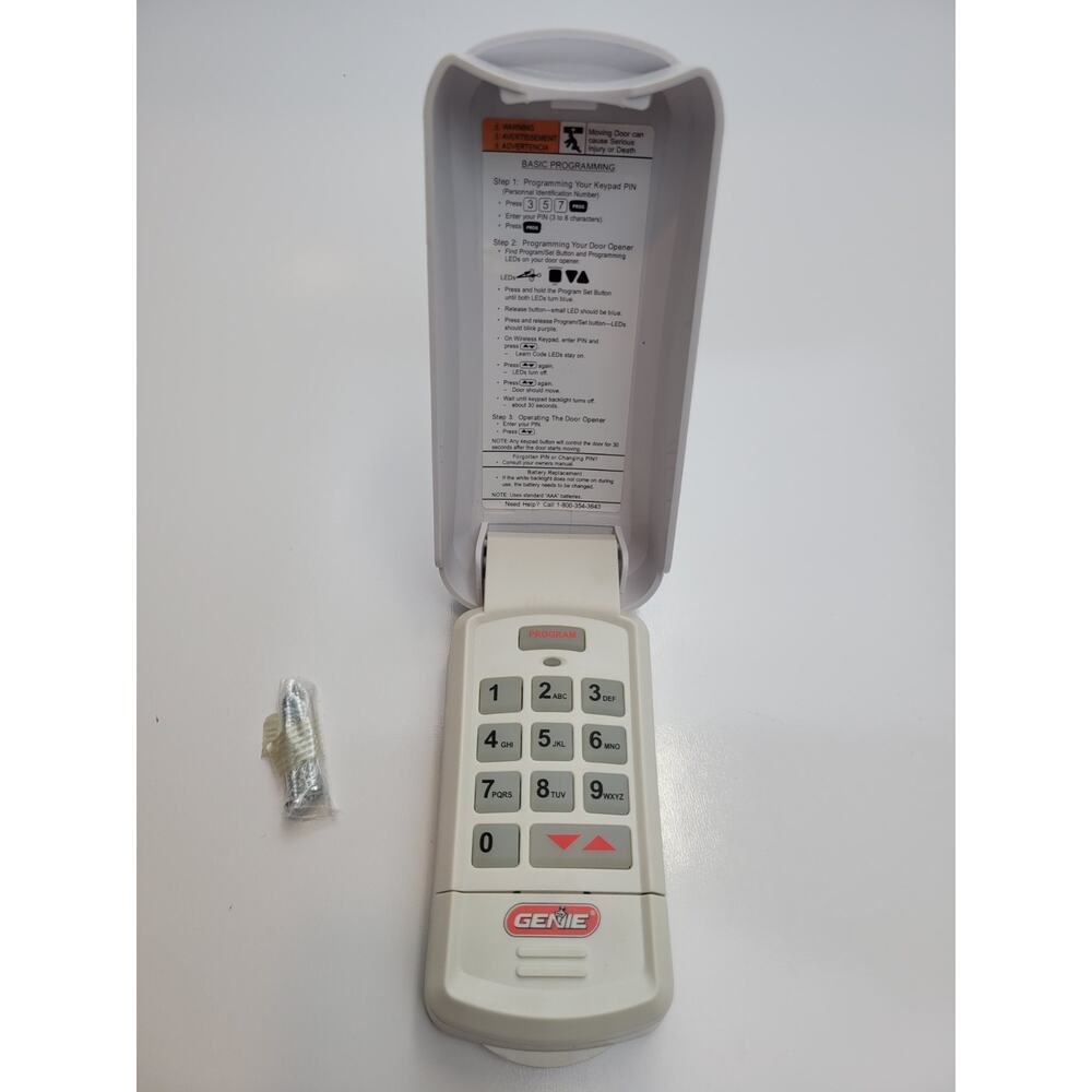 Genie GK Intellicode Wireless Keyless Keypad Garage Door Opener - Good Working
